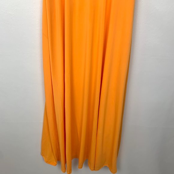 NWT Bailey 44 Dani Gown Off the Shoulder Maxi Dress Sangria Orange Small - Picture 9 of 11